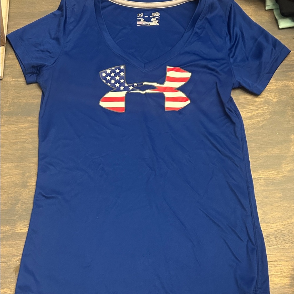 Under Armour Women's Patriotic Blue Tee
